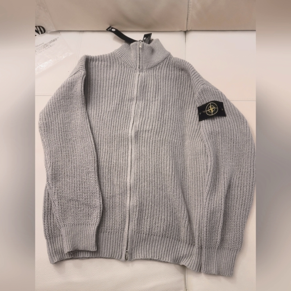 Stone Island Zip Up Sweater